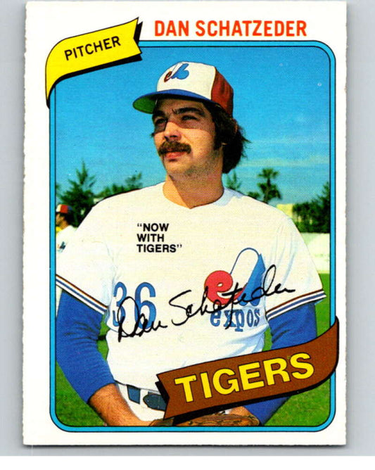 1980 O-Pee-Chee #140 Dan Schatzeder  Detroit Tigers/ Expos  V79255 Image 1
