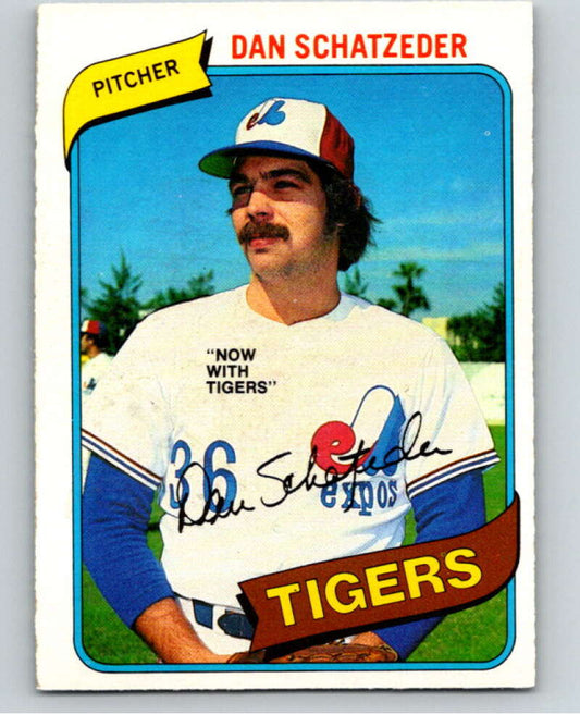 1980 O-Pee-Chee #140 Dan Schatzeder  Detroit Tigers/ Expos  V79256 Image 1