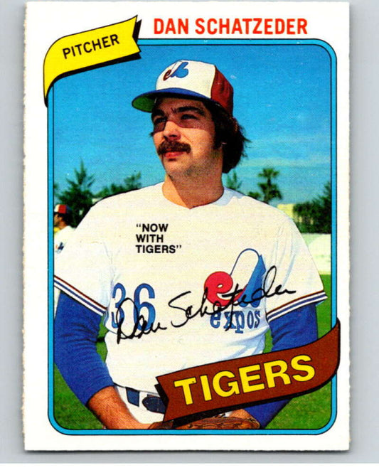 1980 O-Pee-Chee #140 Dan Schatzeder  Detroit Tigers/ Expos  V79257 Image 1