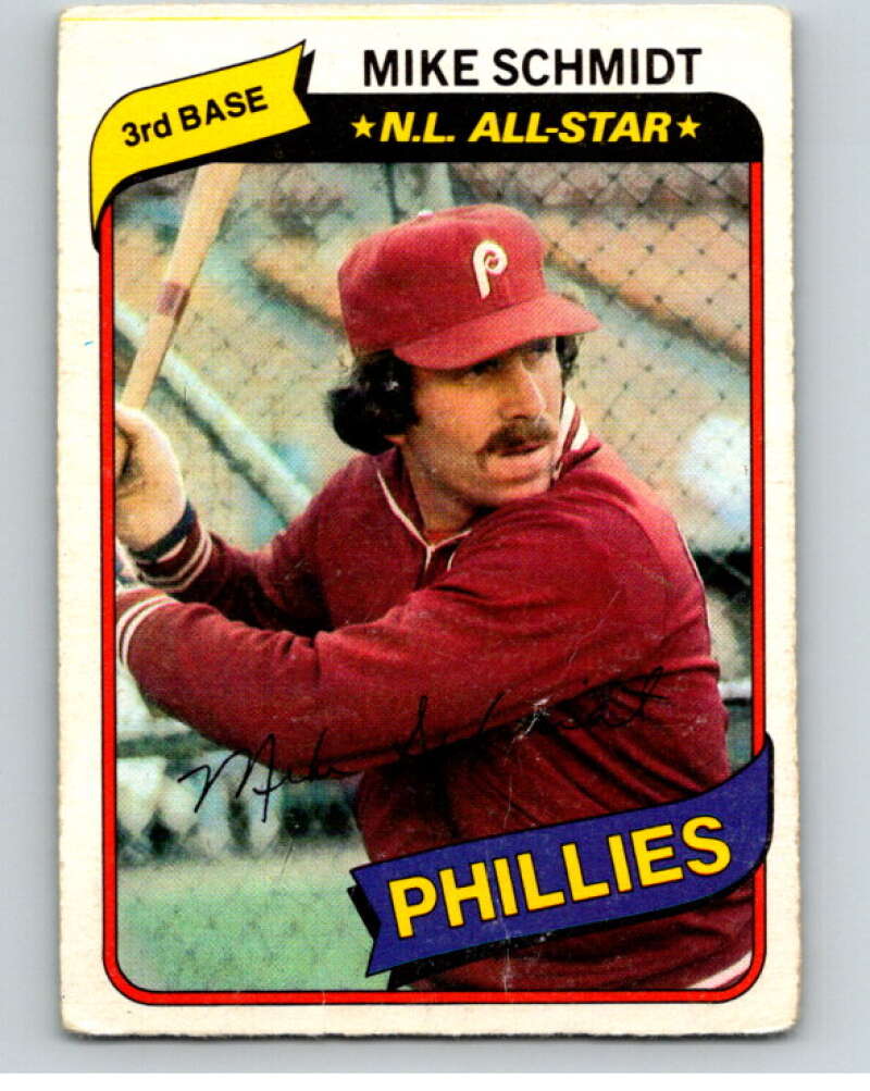 1980 O-Pee-Chee #141 Mike Schmidt Philadelphia Phillies V79260 Image 1