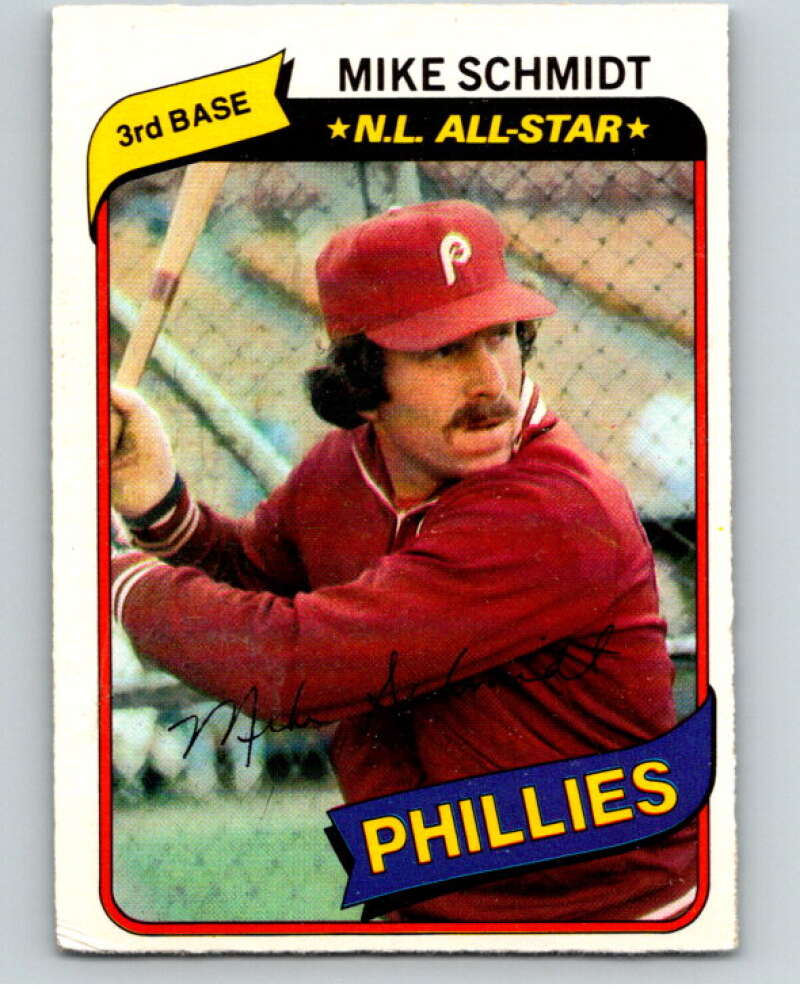 1980 O-Pee-Chee #141 Mike Schmidt Philadelphia Phillies V79262 Image 1