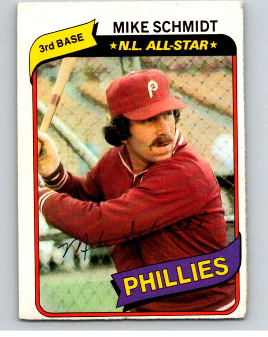 1980 O-Pee-Chee #141 Mike Schmidt  Philadelphia Phillies  V79264 Image 1