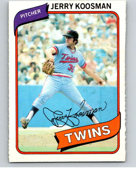 1980 O-Pee-Chee #144 Jerry Koosman  Minnesota Twins  V79269 Image 1