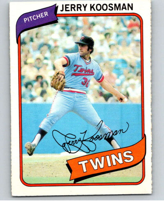 1980 O-Pee-Chee #144 Jerry Koosman  Minnesota Twins  V79270 Image 1