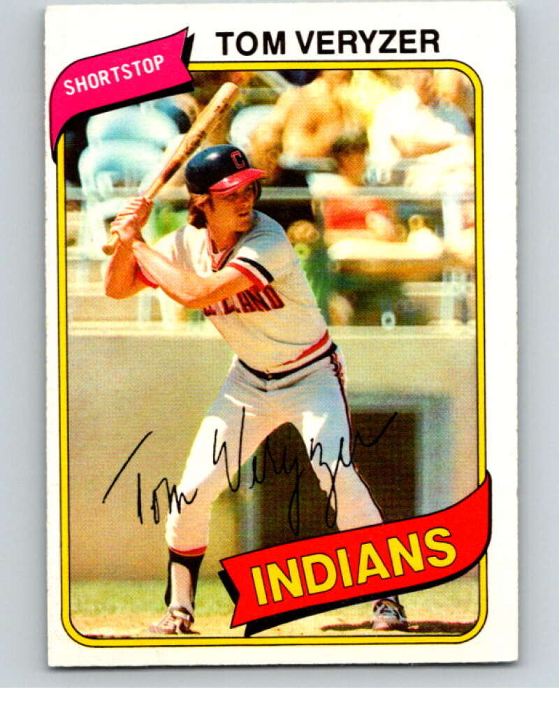 1980 O-Pee-Chee #145 Tom Veryzer Cleveland Indians V79273 Image 1