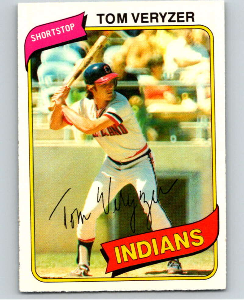 1980 O-Pee-Chee #145 Tom Veryzer Cleveland Indians V79274 Image 1