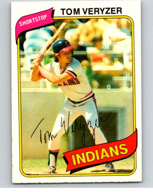 1980 O-Pee-Chee #145 Tom Veryzer  Cleveland Indians  V79274 Image 1