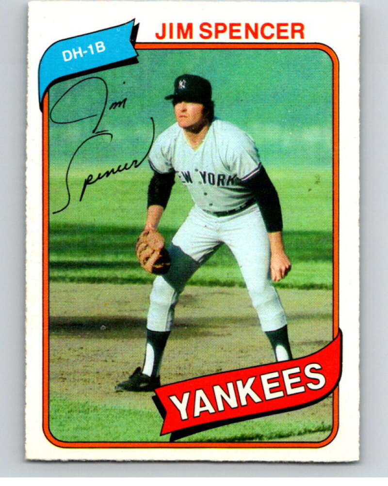 1980 O-Pee-Chee #147 Jim Spencer New York Yankees V79276 Image 1