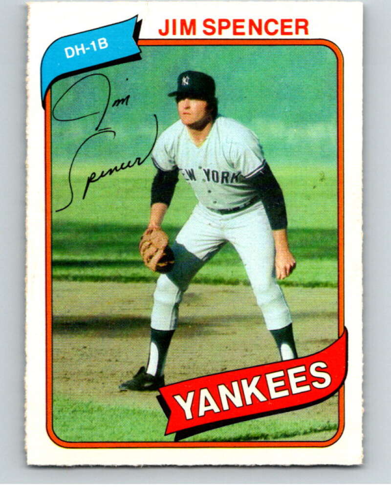 1980 O-Pee-Chee #147 Jim Spencer New York Yankees V79278 Image 1