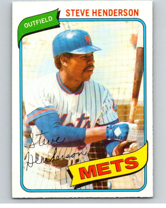 1980 O-Pee-Chee #156 Steve Henderson  New York Mets  V79302 Image 1