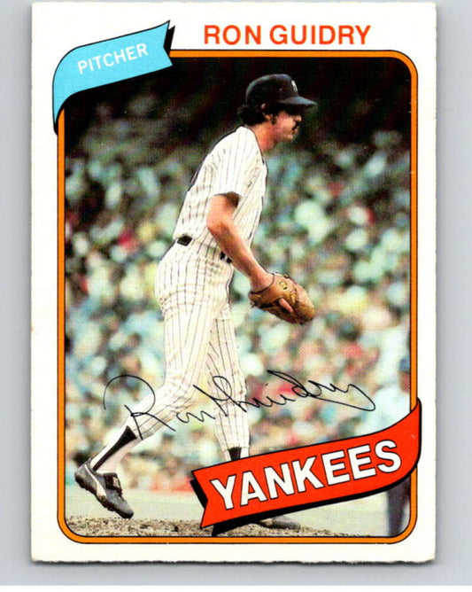 1980 O-Pee-Chee #157 Ron Guidry  New York Yankees  V79308 Image 1
