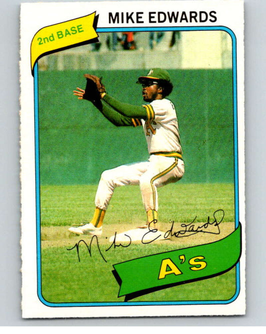1980 O-Pee-Chee #158 Mike Edwards  Oakland Athletics  V79310 Image 1