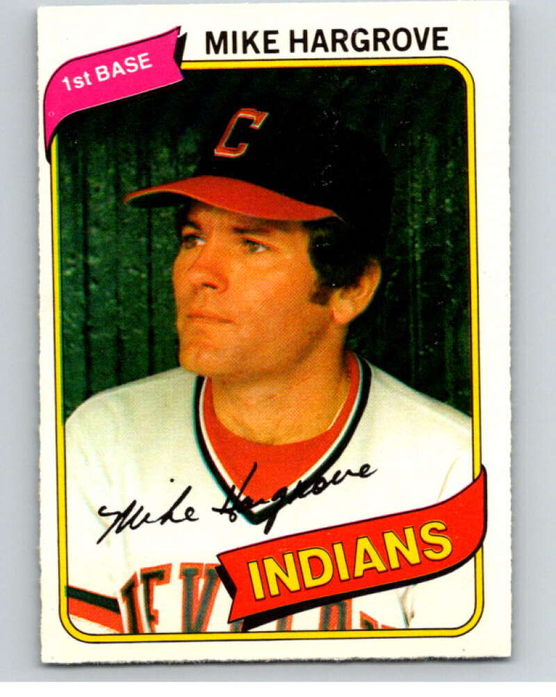 1980 O-Pee-Chee #162 Mike Hargrove Cleveland Indians V79323 Image 1