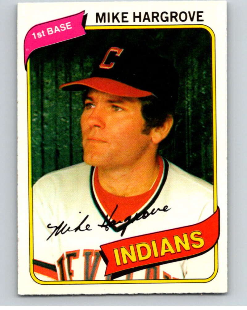 1980 O-Pee-Chee #162 Mike Hargrove Cleveland Indians V79325 Image 1
