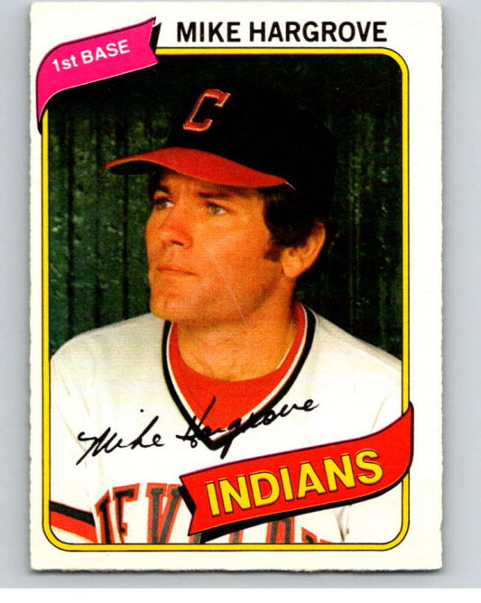 1980 O-Pee-Chee #162 Mike Hargrove  Cleveland Indians  V79326 Image 1