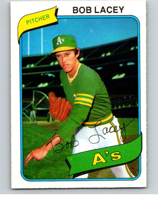 1980 O-Pee-Chee #167 Bob Lacey  Oakland Athletics  V79342 Image 1