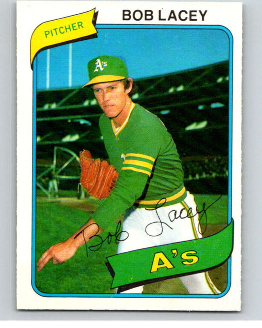 1980 O-Pee-Chee #167 Bob Lacey  Oakland Athletics  V79343 Image 1