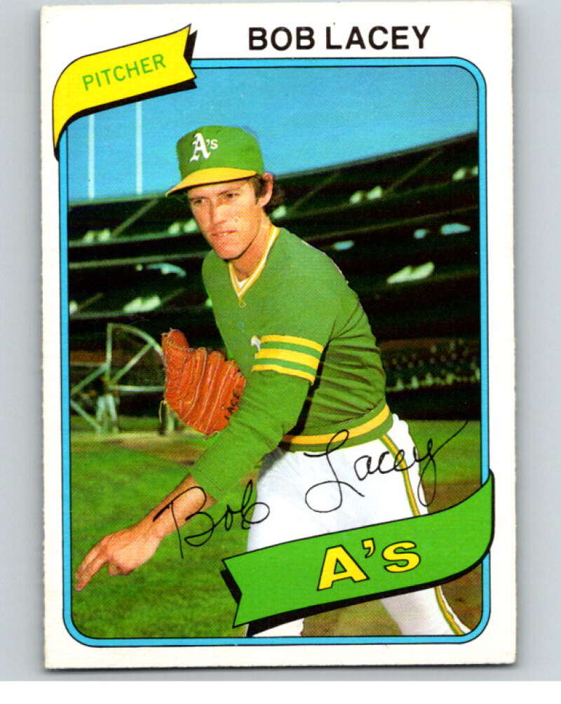 1980 O-Pee-Chee #167 Bob Lacey Oakland Athletics V79344 Image 1