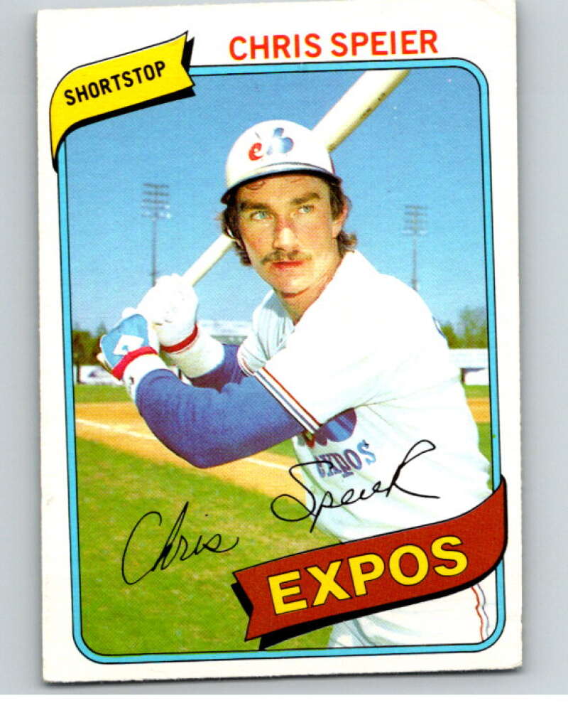1980 O-Pee-Chee #168 Chris Speier Montreal Expos V79345 Image 1