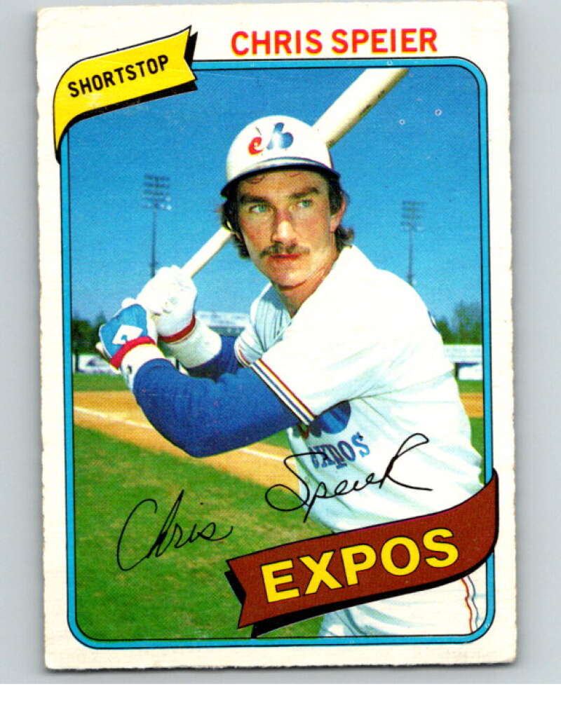 1980 O-Pee-Chee #168 Chris Speier Montreal Expos V79347 Image 1
