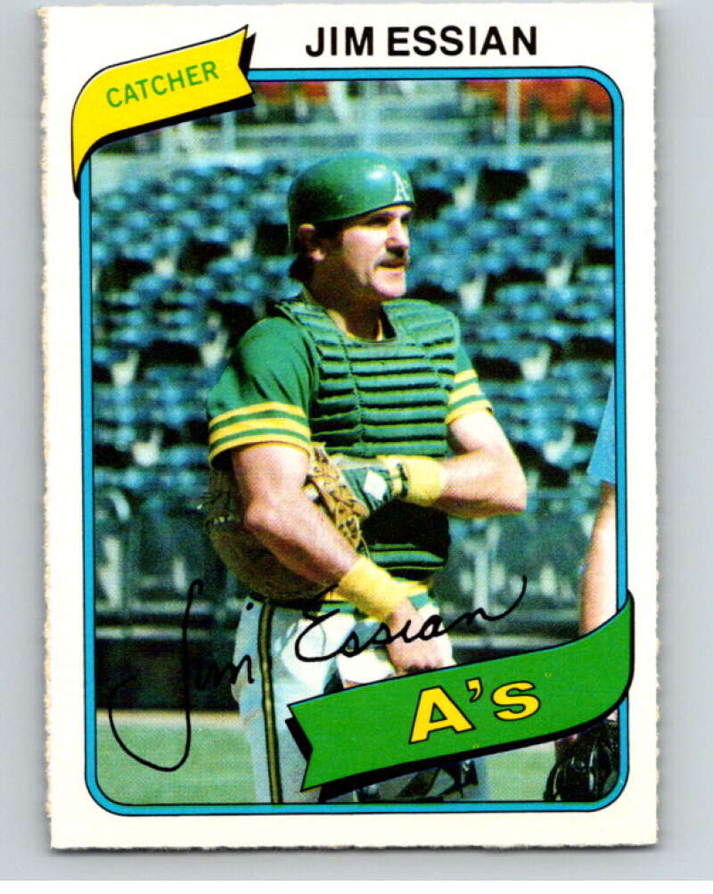 1980 O-Pee-Chee #179 Jim Essian Oakland Athletics V79378 Image 1
