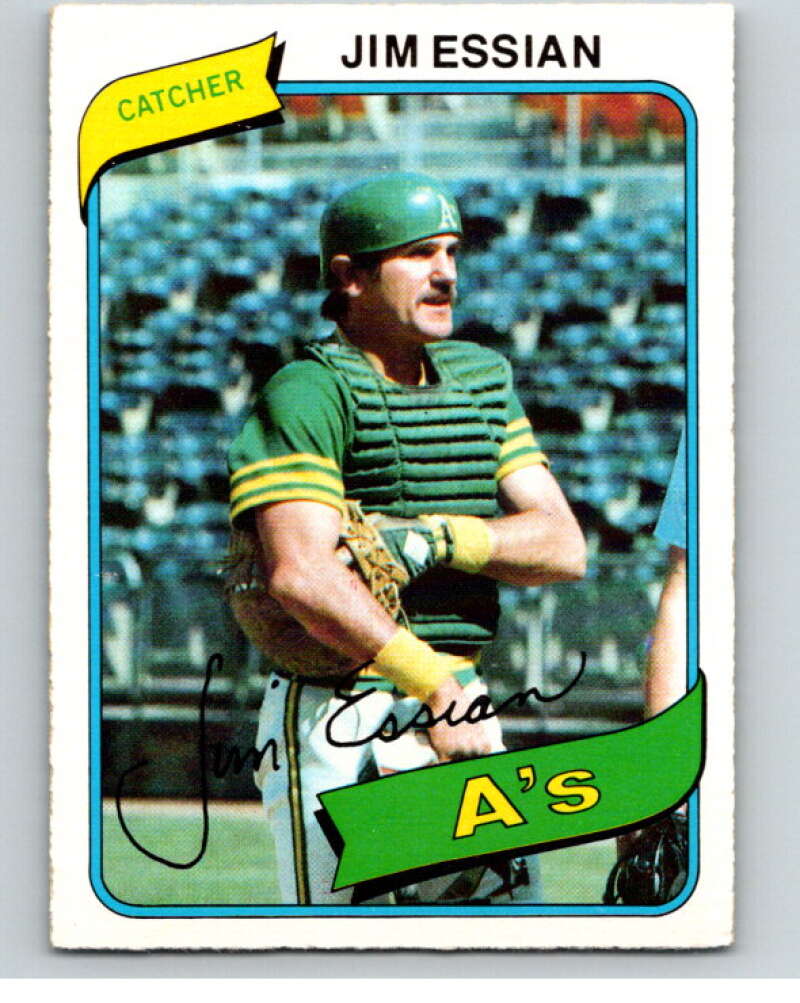 1980 O-Pee-Chee #179 Jim Essian Oakland Athletics V79380 Image 1