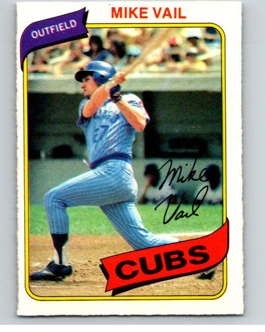 1980 O-Pee-Chee #180 Mike Vail  Chicago Cubs  V79381 Image 1