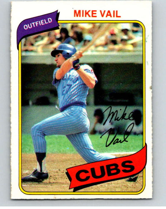 1980 O-Pee-Chee #180 Mike Vail  Chicago Cubs  V79382 Image 1