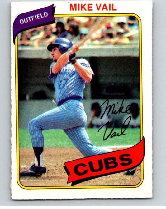 1980 O-Pee-Chee #180 Mike Vail  Chicago Cubs  V79383 Image 1