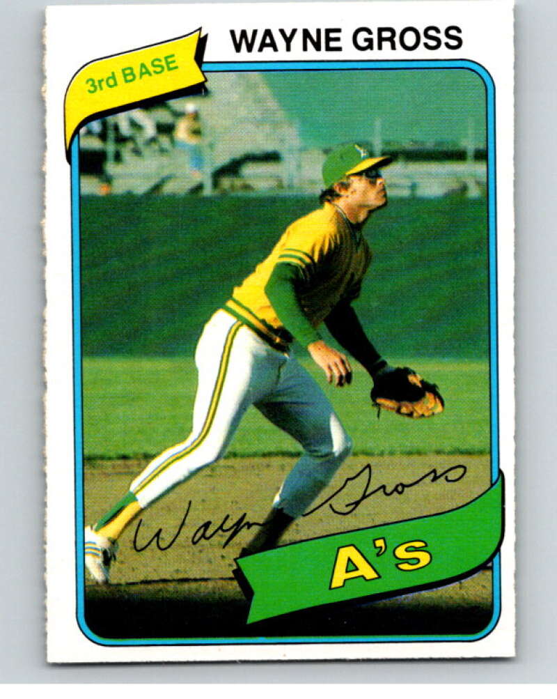 1980 O-Pee-Chee #189 Wayne Gross Oakland Athletics V79421 Image 1