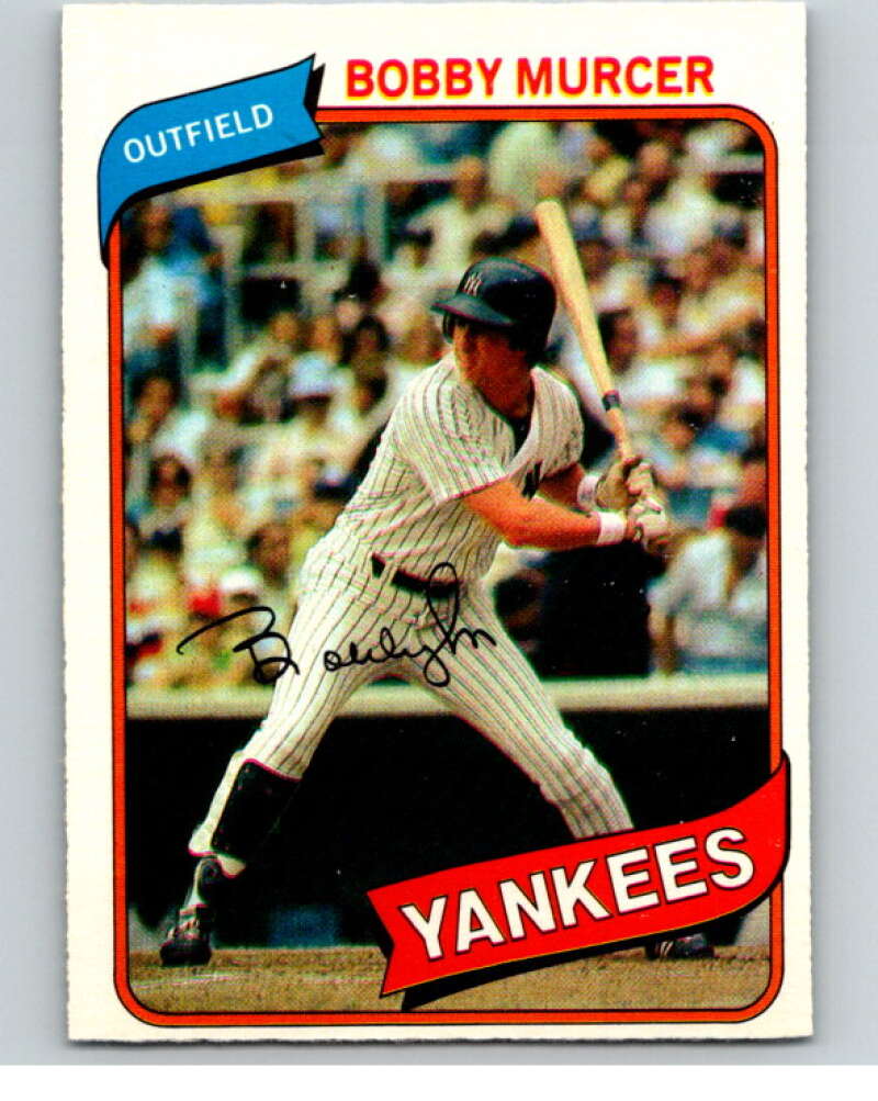 1980 O-Pee-Chee #190 Bobby Murcer New York Yankees V79427 Image 1