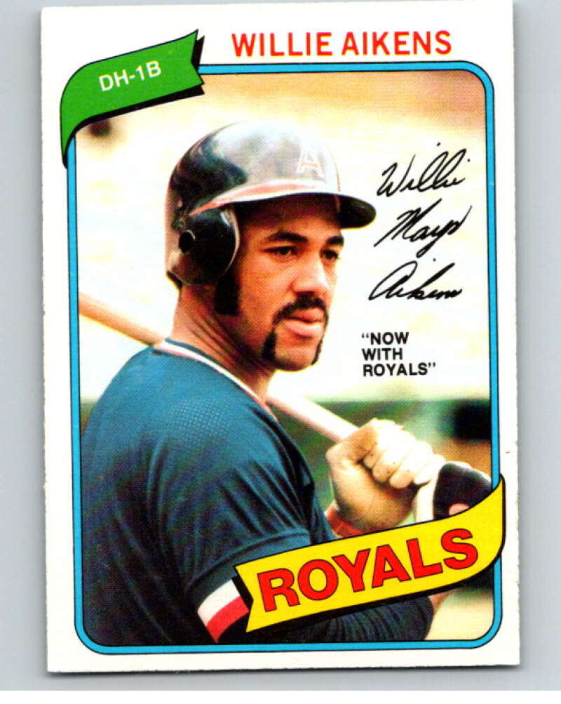 1980 O-Pee-Chee #191 Willie Aikens Kansas City Royals/Angels V79428 Image 1