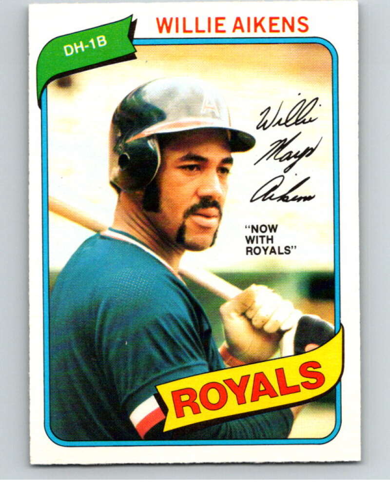 1980 O-Pee-Chee #191 Willie Aikens Kansas City Royals/Angels V79429 Image 1