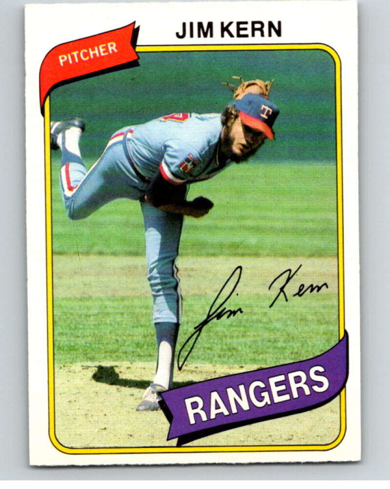 1980 O-Pee-Chee #192 Jim Kern Texas Rangers V79431 Image 1