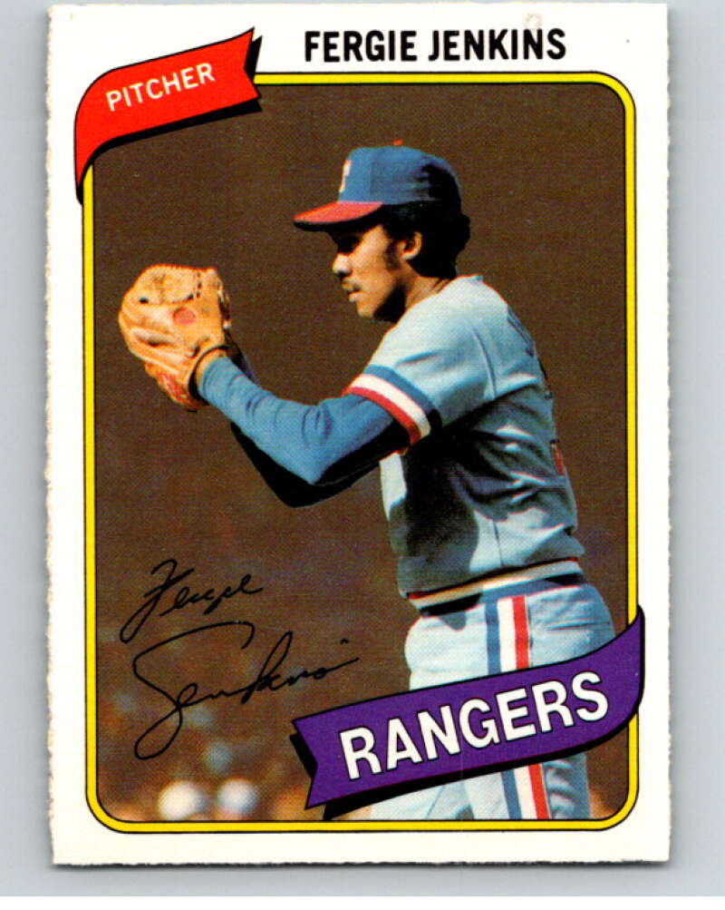 1980 O-Pee-Chee #203 Fergie Jenkins Texas Rangers V79454 Image 1