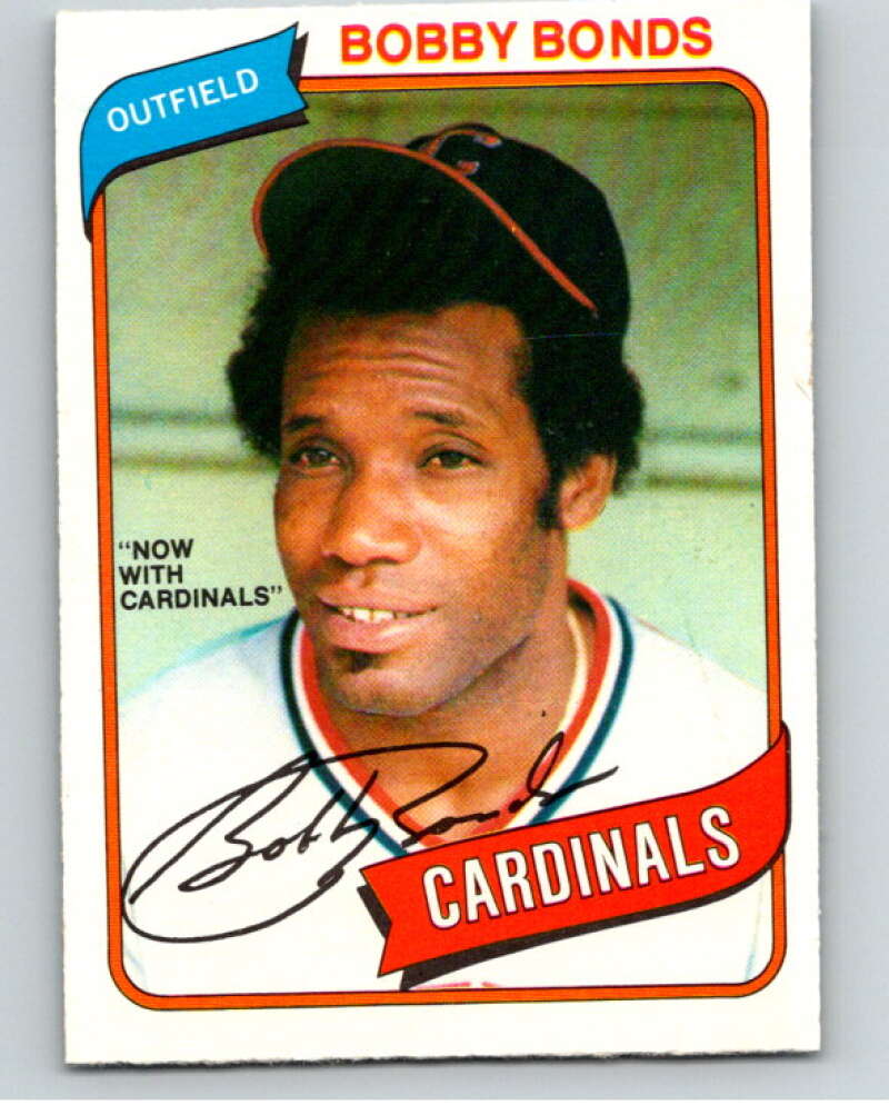 1980 O-Pee-Chee #215 Bobby Bonds Cardinals/Indians V79491 Image 1