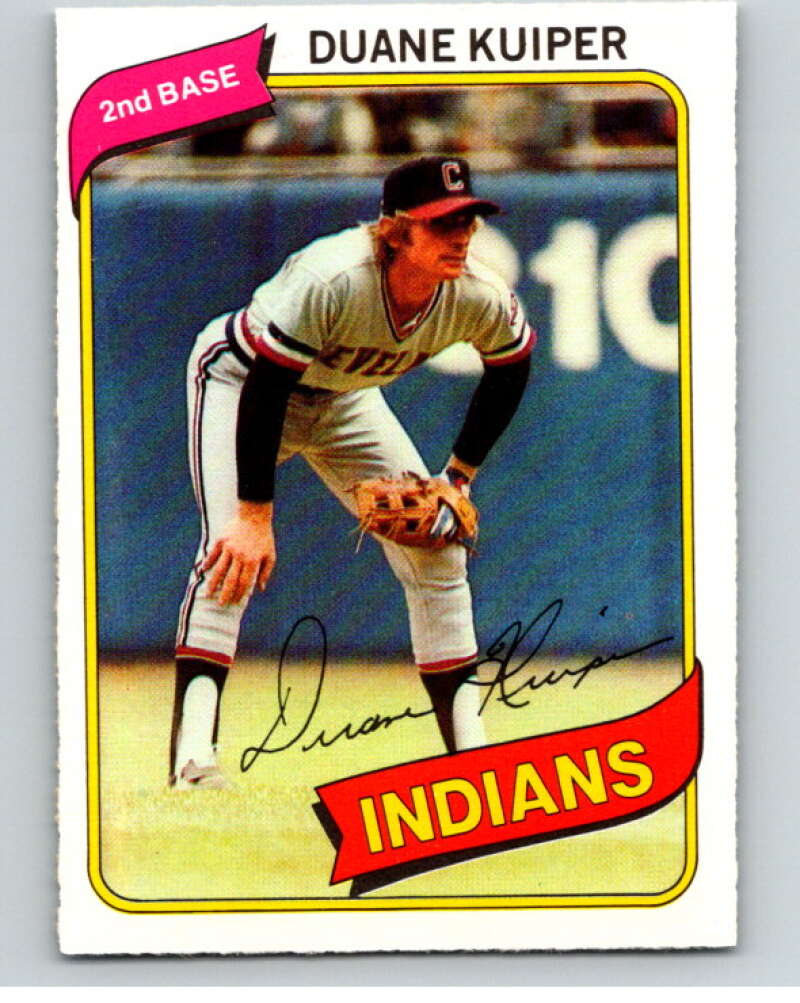 1980 O-Pee-Chee #221 Duane Kuiper Cleveland Indians V79513 Image 1