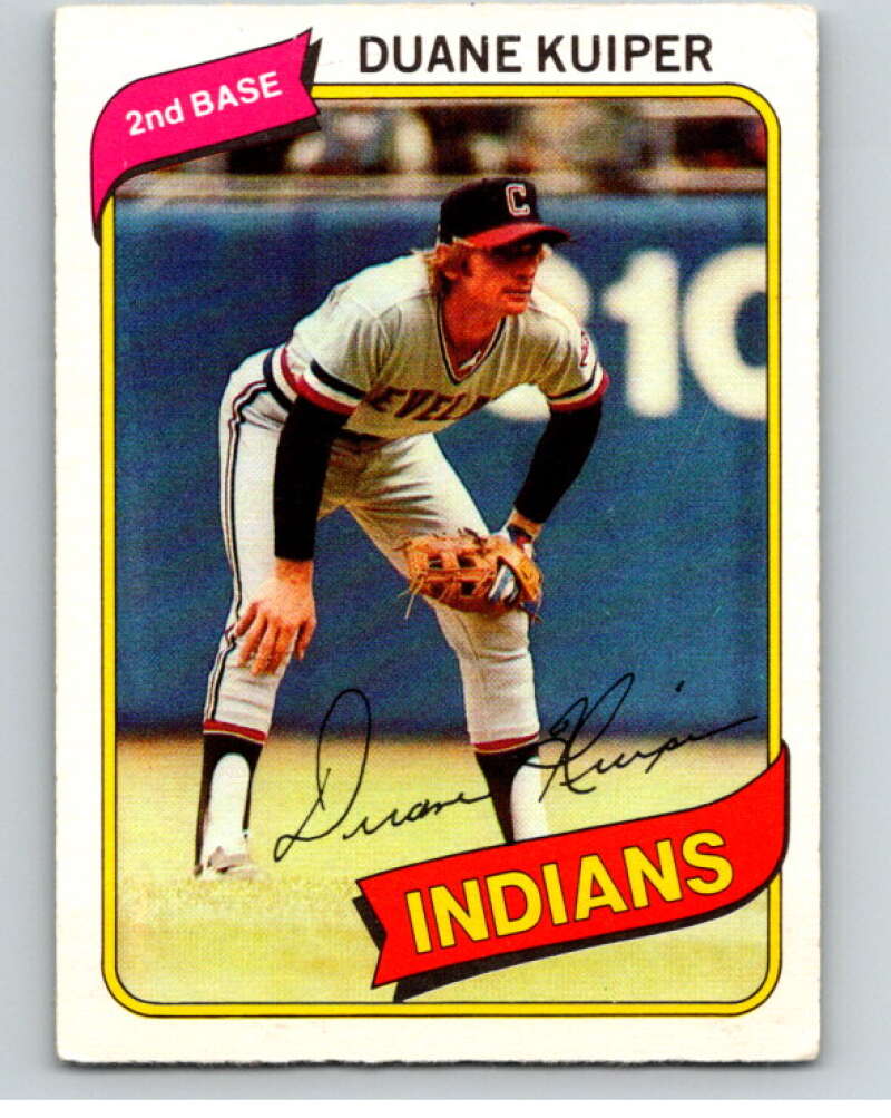 1980 O-Pee-Chee #221 Duane Kuiper Cleveland Indians V79514 Image 1
