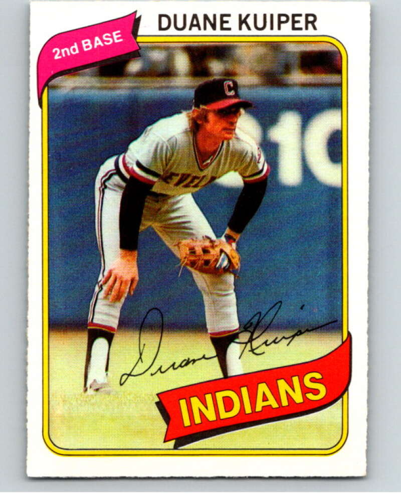 1980 O-Pee-Chee #221 Duane Kuiper Cleveland Indians V79515 Image 1