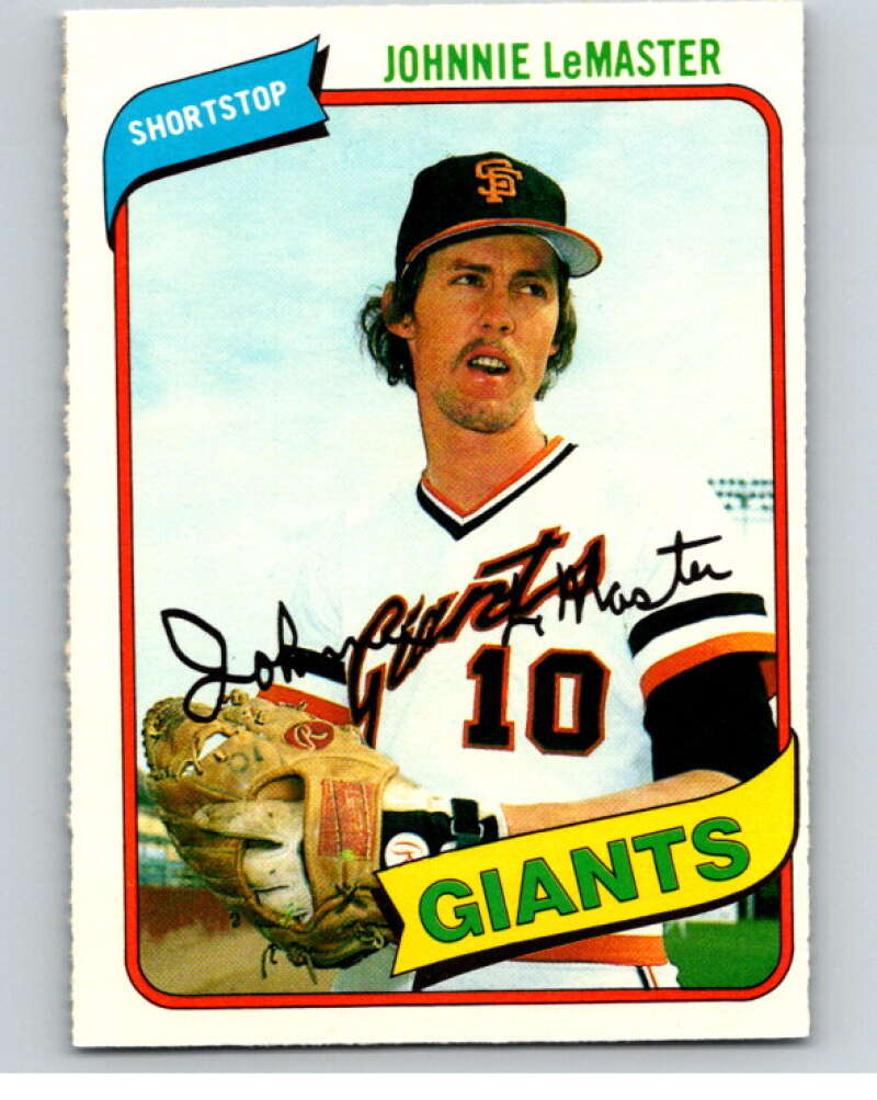 1980 O-Pee-Chee #224 Johnnie LeMaster San Francisco Giants V79529 Image 1