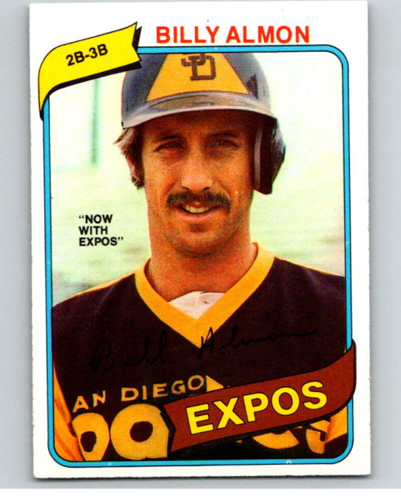 1980 O-Pee-Chee #225 Bill Almon Montreal Expos/S Padres V79531 Image 1