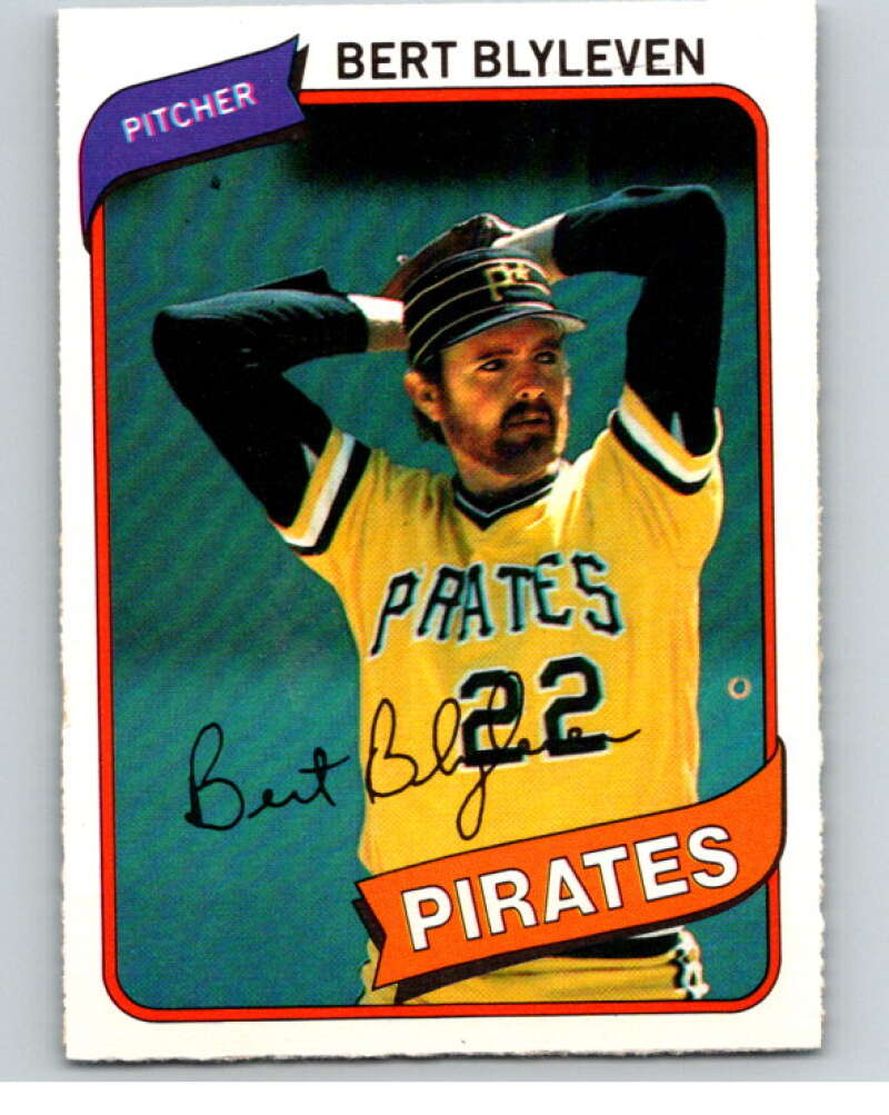 1980 O-Pee-Chee #238 Bert Blyleven Pittsburgh Pirates V79567 Image 1