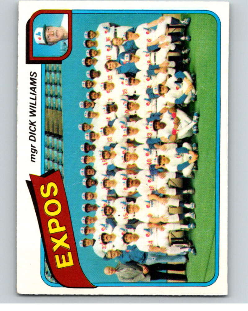 1980 O-Pee-Chee #249 Expos Checklist Montreal Expos V79591 Image 1