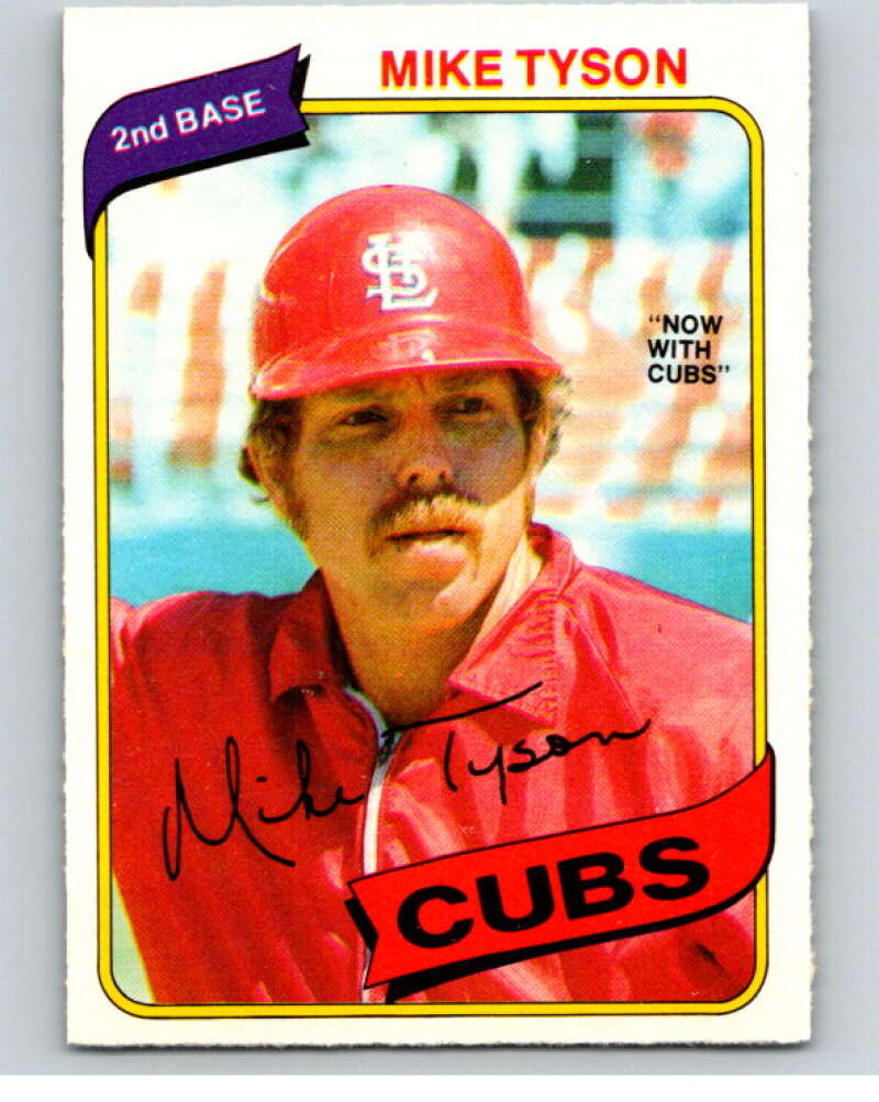 1980 O-Pee-Chee #252 Mike Tyson DP Chicago Cubs/Cardinals V79599 Image 1
