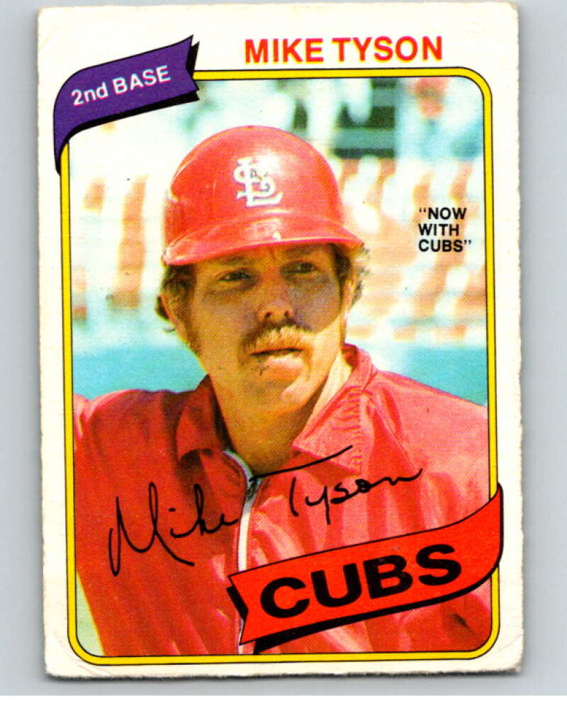 1980 O-Pee-Chee #252 Mike Tyson DP Chicago Cubs/Cardinals V79606 Image 1