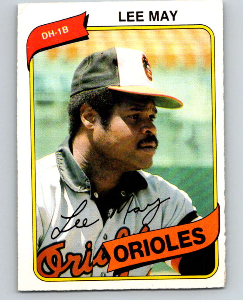 1980 O-Pee-Chee #255 Lee May Baltimore Orioles V79615 Image 1