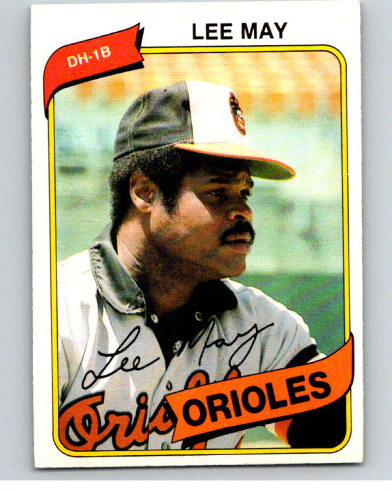 1980 O-Pee-Chee #255 Lee May Baltimore Orioles V79617 Image 1