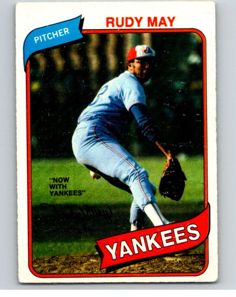 1980 O-Pee-Chee #281 Rudy May New York Yankees/Expos V79683 Image 1