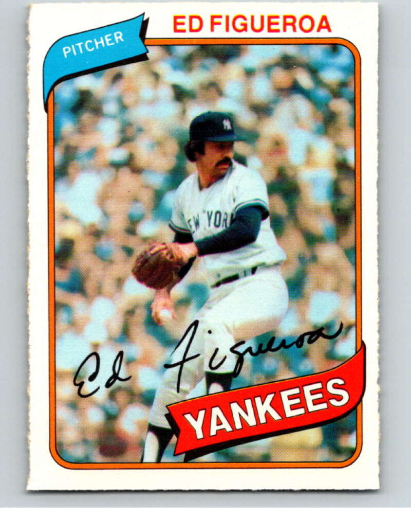 1980 O-Pee-Chee #288 Ed Figueroa New York Yankees V79703 Image 1