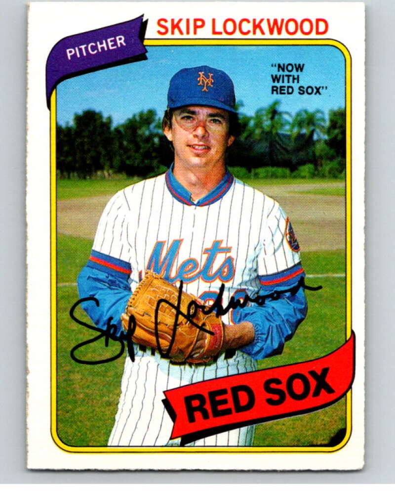 1980 O-Pee-Chee #295 Skip Lockwood Boston Red Sox/Mets V79723 Image 1